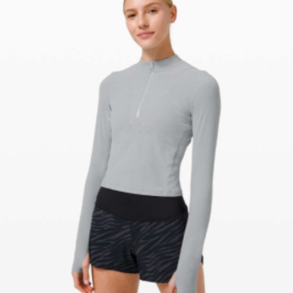 lululemon athletica Tops - Lululemon 1/2 Zip Gray Running Top